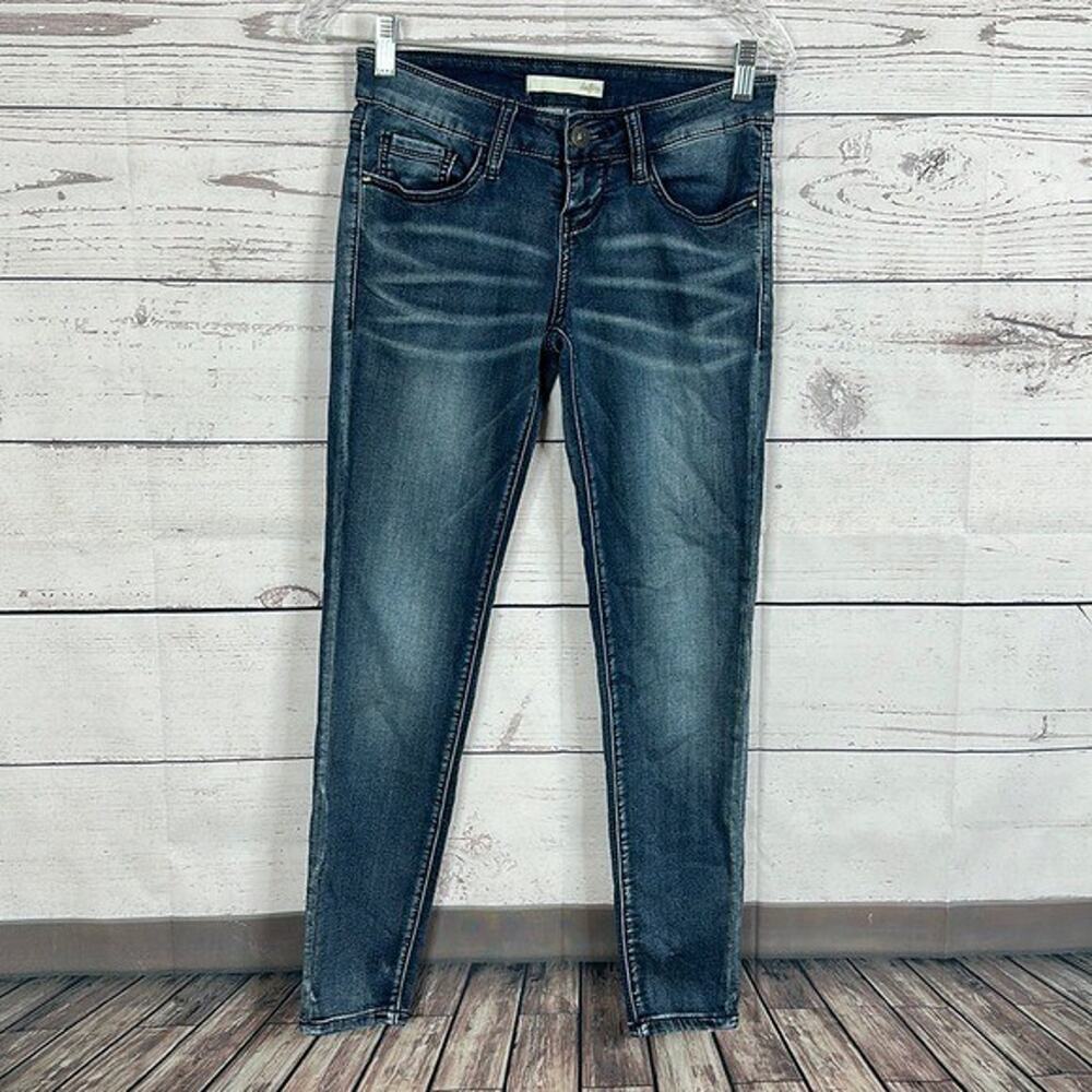 Daytrip Jeans Womens 24 Blue Lynx Ankle Skinny Blue Stretch Minimalist Preppy